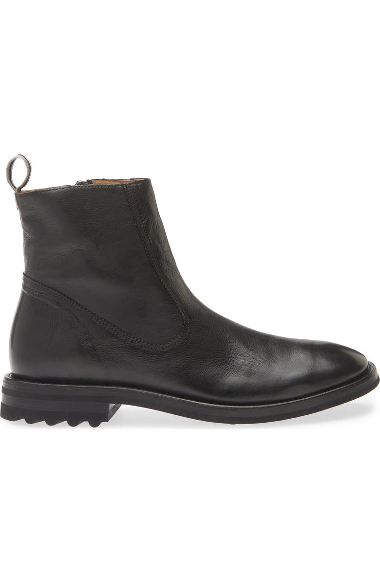 John Varvatos Freeman Zip Boot, Alternate, color, Black