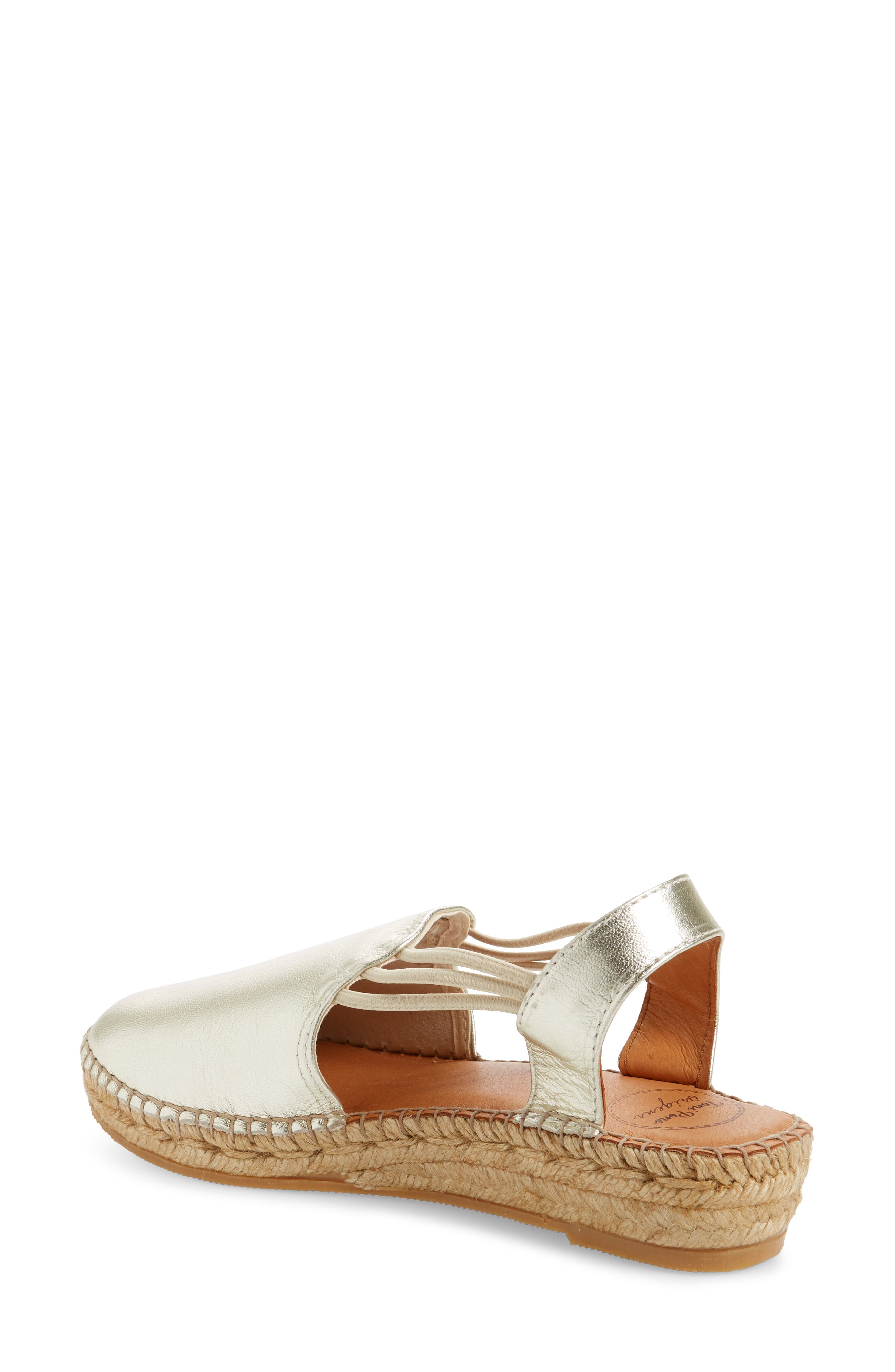 Toni Pons Noelia Espadrille Slip-On, Alternate, color, Platinum Leather