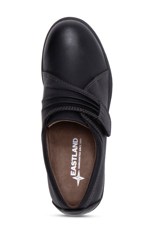 Eastland Maggie Gathered Heeled Loafer In Black