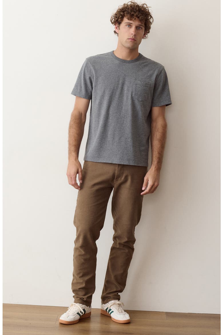 Luxe Slub Pocket T-Shirt, Alternate, color, HEATHER GREY