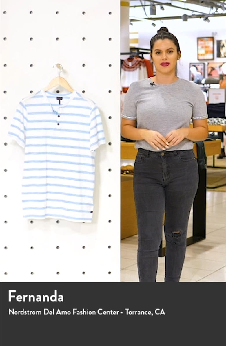 Razor Slim Fit Stripe Henley, sales video thumbnail