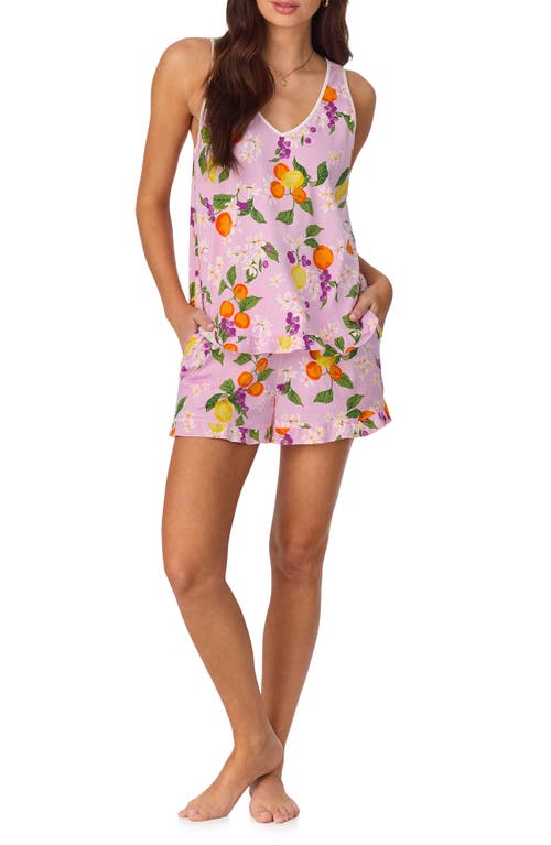 Bedhead Pajamas Citrus Blossom Stretch Jersey Short Pajamas In Citrus Blossom