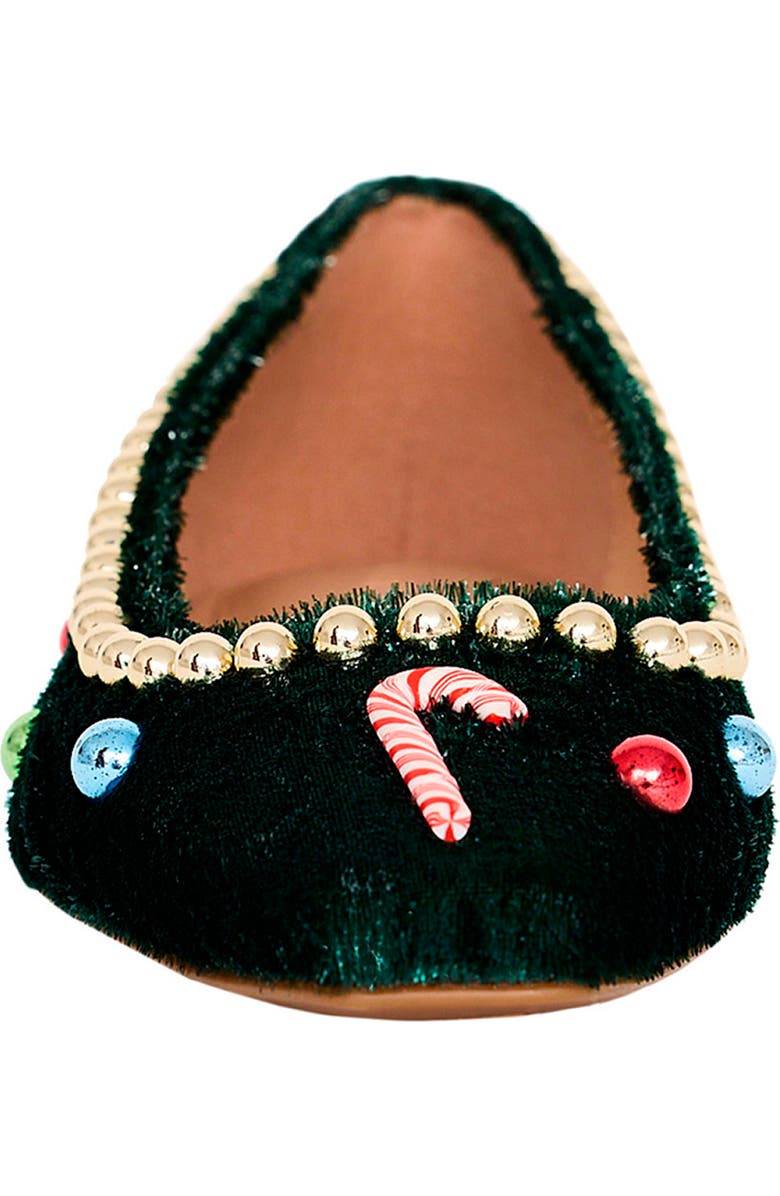 Katy Perry The Confidant Christmas Ballet Flat, Alternate, color, Holiday Green