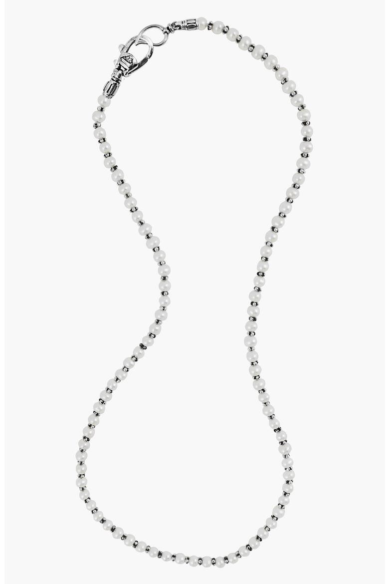 Luna Pearl Necklace, Alternate, color, SILVER/ PEARL