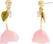 COACH Floral Drop Earrings