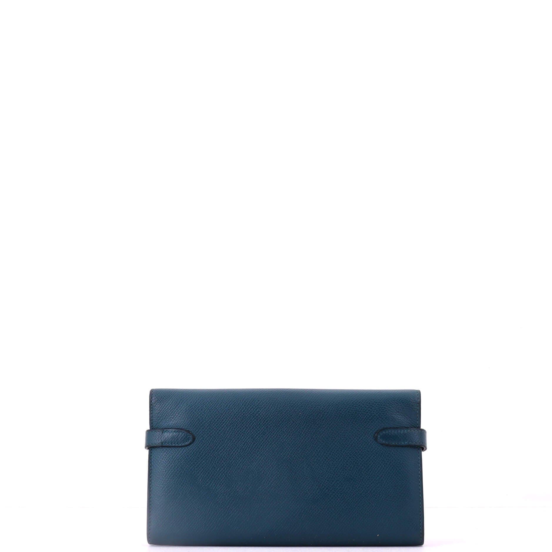 Kelly Wallet Epsom Long, Alternate, color, Blue