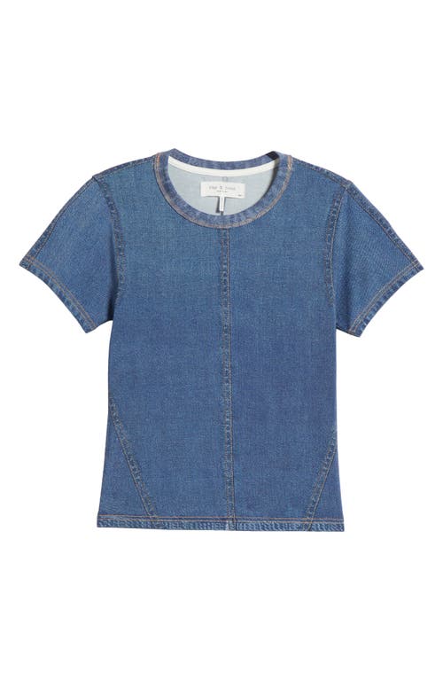 Rag & Bone Miramar Crewneck Baby Tee In Cosmos