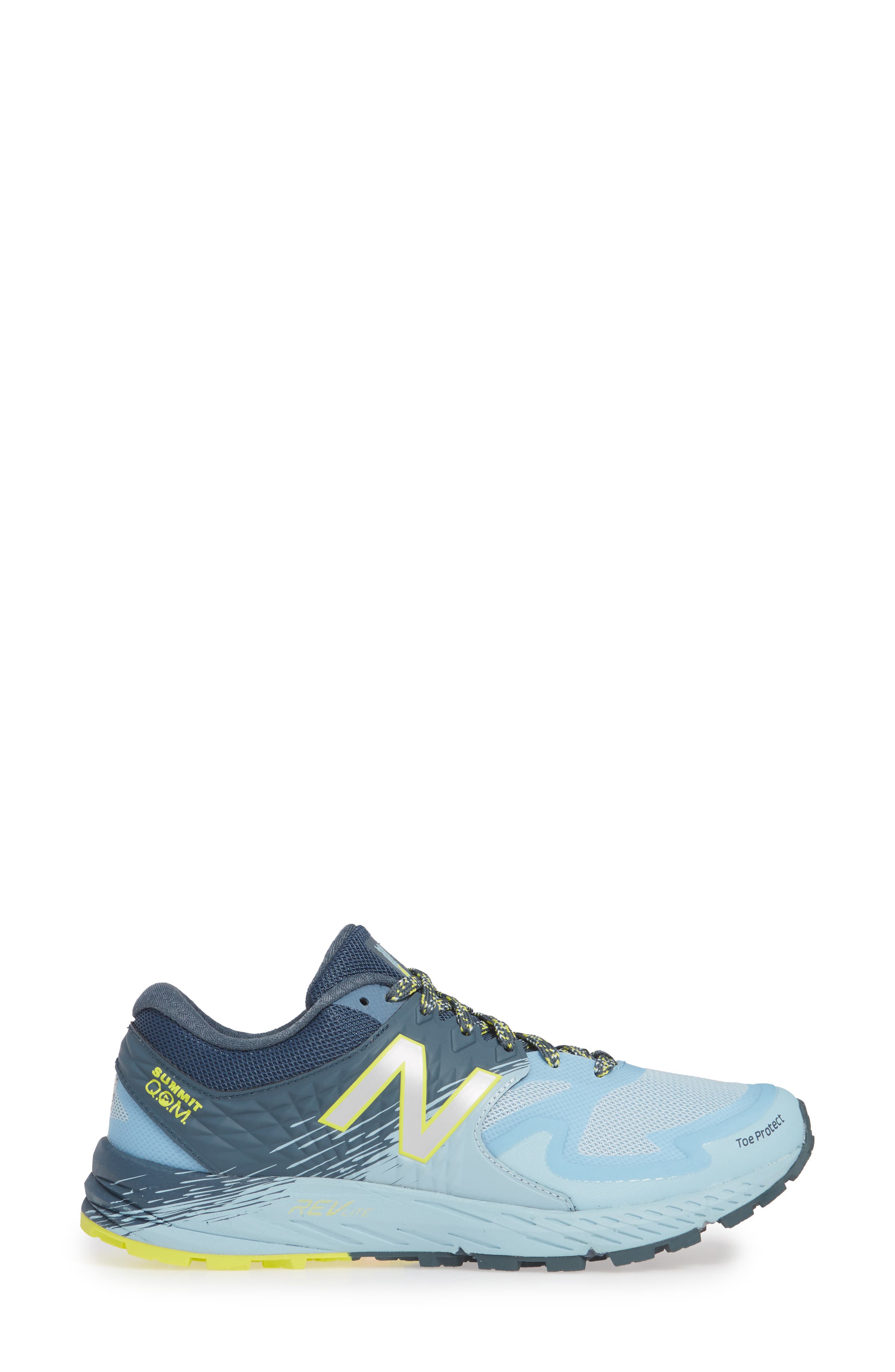 New Balance Summit Q.O.M. Trail Running Shoe, Alternate, color, 