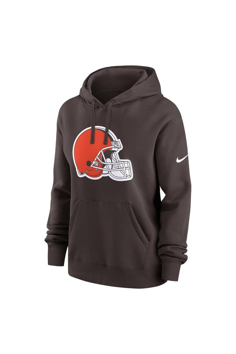 Women's Nike Brown Cleveland Browns Club Fleece Pullover Hoodie, Alternate, color, Brown