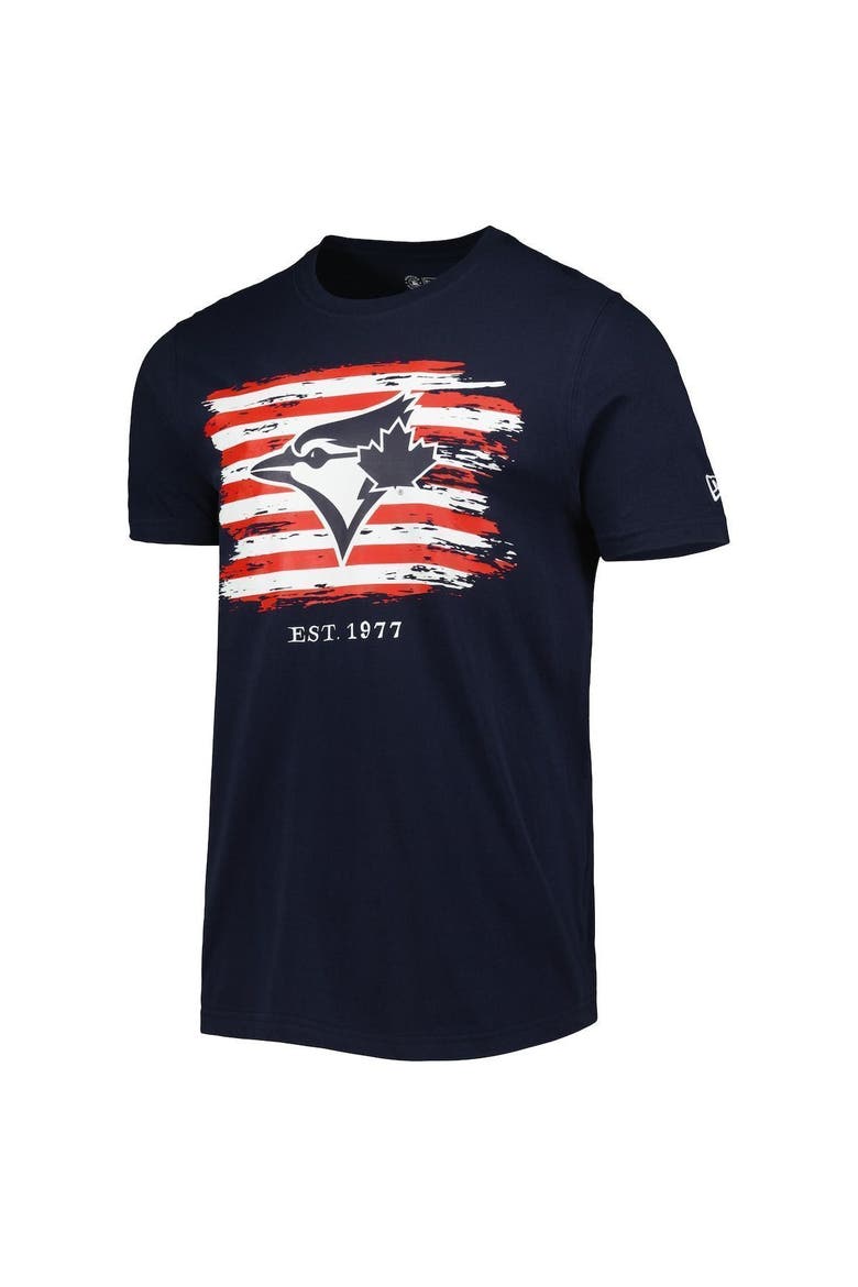 Men's New Era Navy Toronto Blue Jays 4th of July Jersey T-Shirt, Alternate, color, Navy