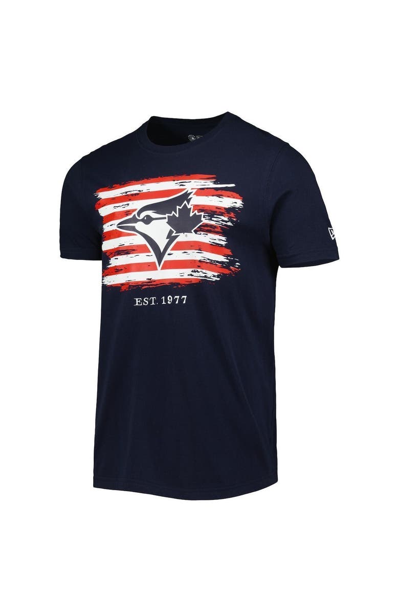 New Era Men's New Era Navy Toronto Blue Jays 4th of July Jersey T-Shirt, Alternate, color, 