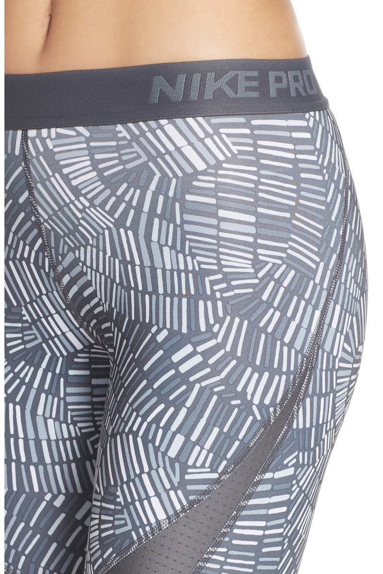 'Pro - Tidal' Dri-FIT Performance Capris, Alternate, color, DARK GREY/ COOL GREY/ WHITE