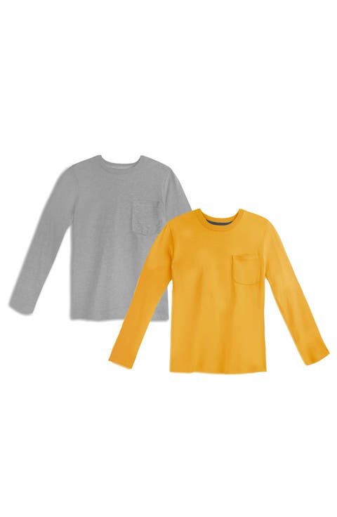 Long Sleeve Pocket Tee 2 Pack