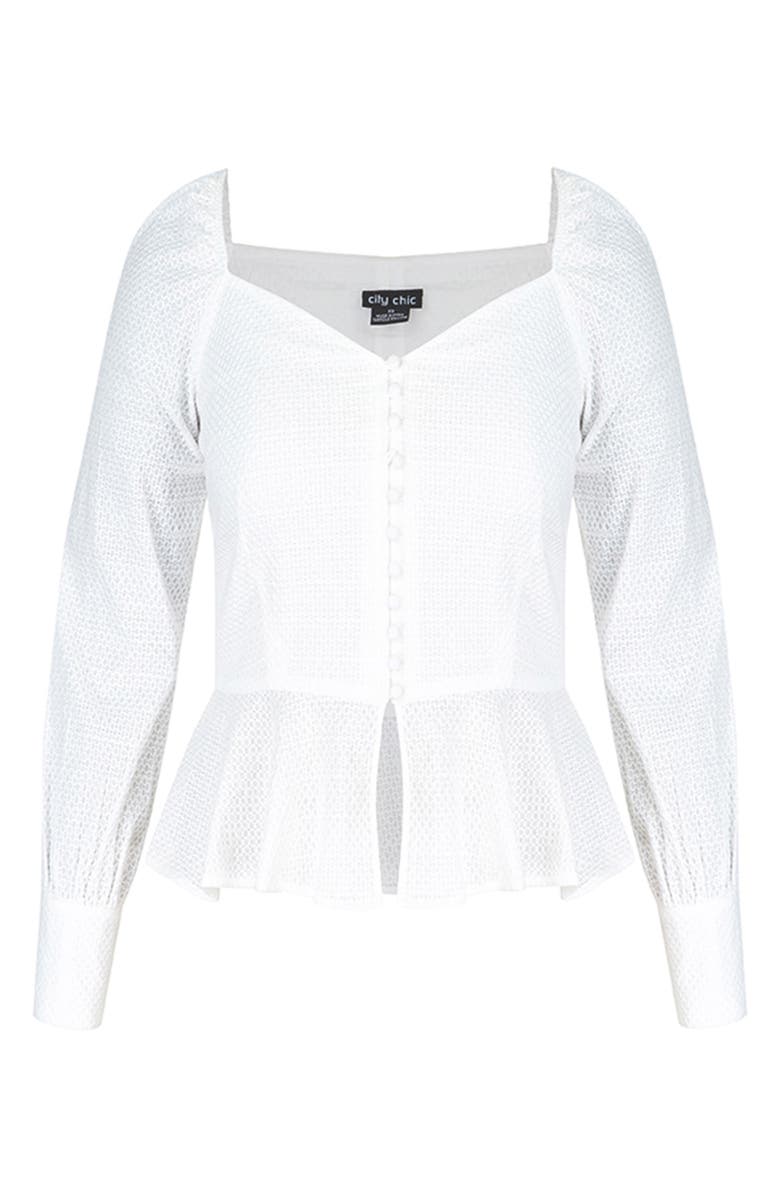 City Chic Classic Button Top, Alternate, color,