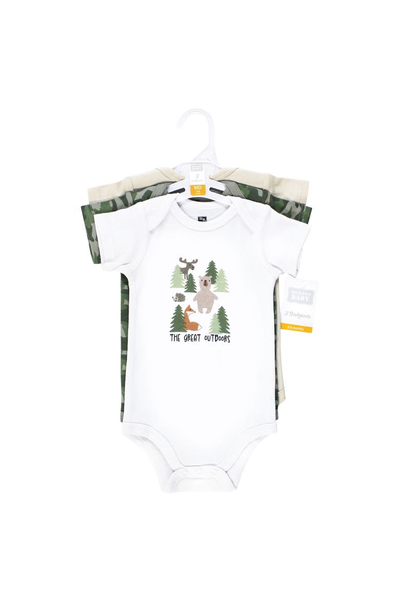 Cotton Bodysuits 3-Pack, Alternate, color, The Great Outdoors