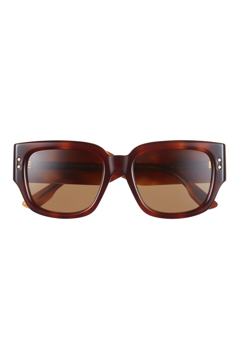 54mm Square Sunglasses, Main, color, HAVANA HAVANA BROWN