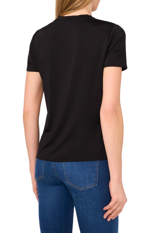 Ted Baker Crewneck T-shirt In Rich Black
