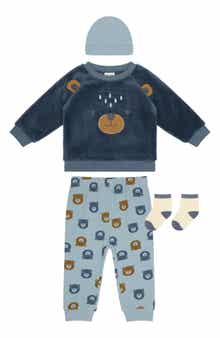 Bear 4-Piece Fleece Set