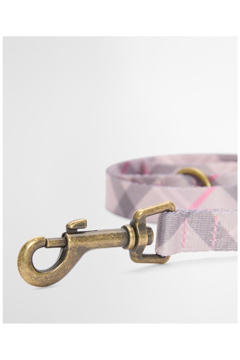 Tartan Printed Dog Leash, Alternate, color, PINK TARTAN