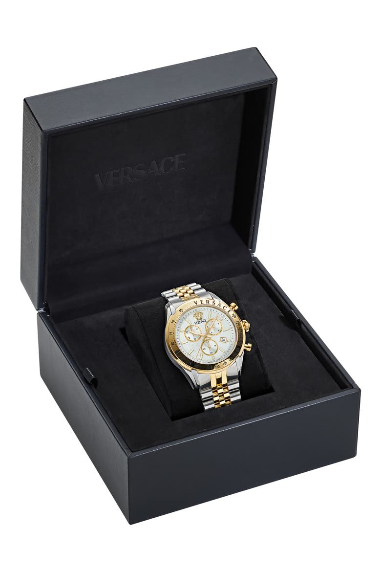 Master Chronograph Two-Tone Bracelet Watch, 44mm, Alternate, color, TWO TONE