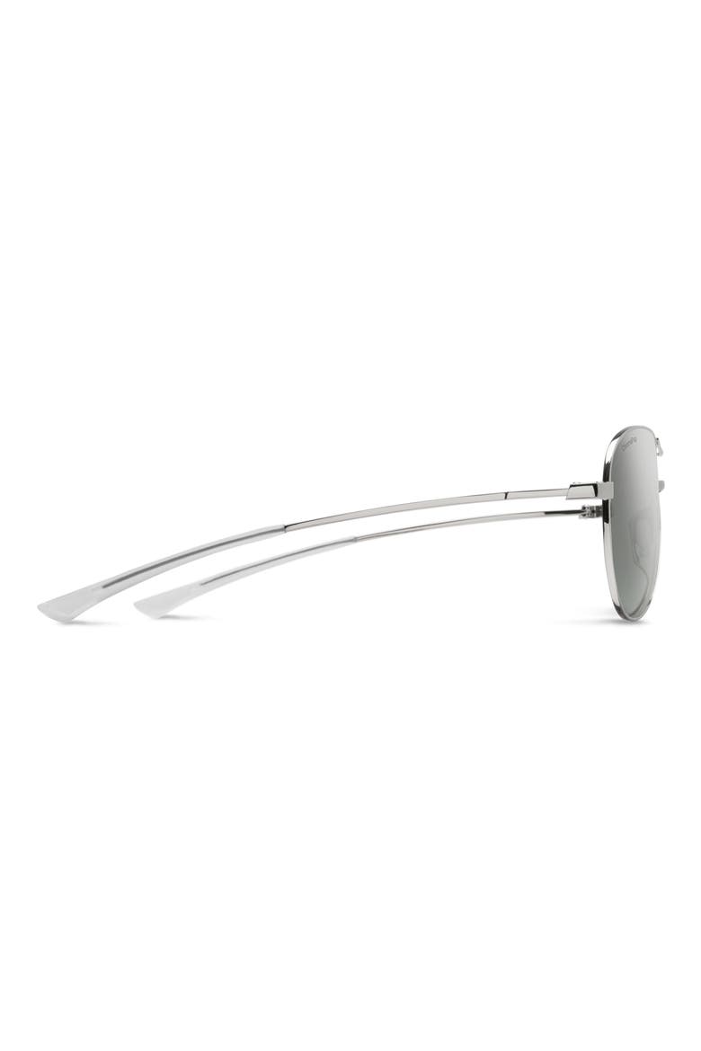 Langley 60mm ChromaPop™ Polarized Aviator Sunglasses, Alternate, color, SILVER / PLATINUM MIRROR