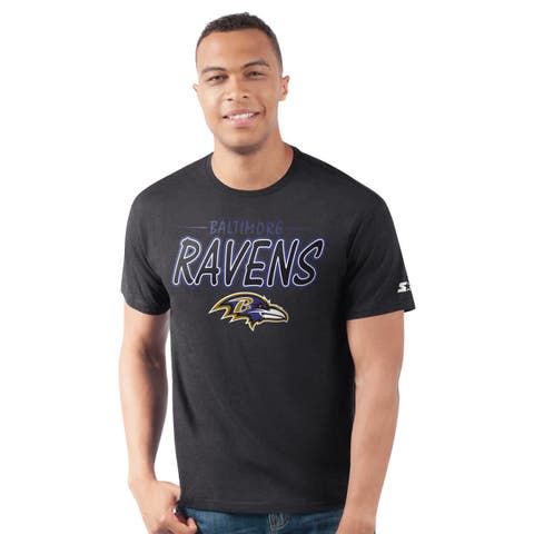 Men's Starter  Black Baltimore Ravens Prime Time T-Shirt