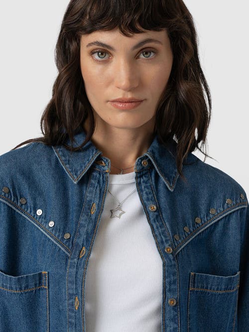 Saint + Sofia Sidney Denim Shirt