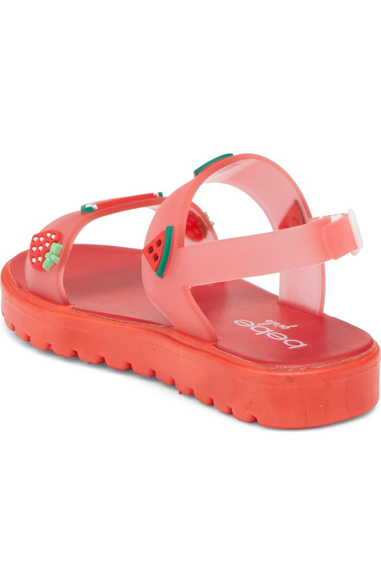 bebe Kids' Fruit Sandal, Alternate, color, Red