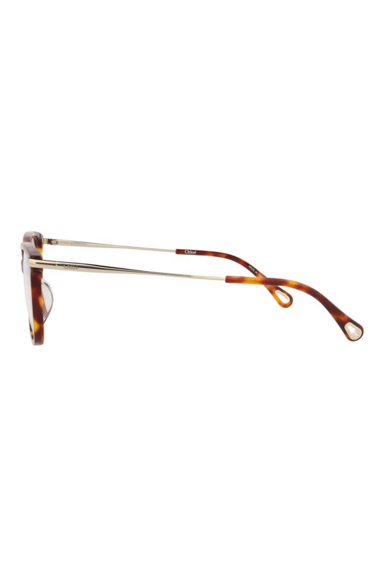 54mm Rectangular Optical Glasses, Alternate, color, HAVANA GOLD TRANSPARENT