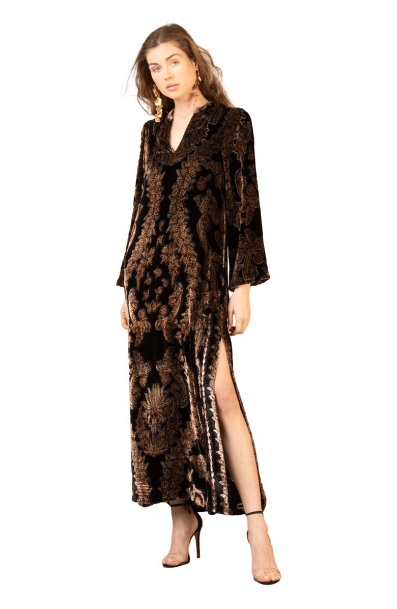 Hale Bob Emberlynn Velvet Dress, Main, color, 