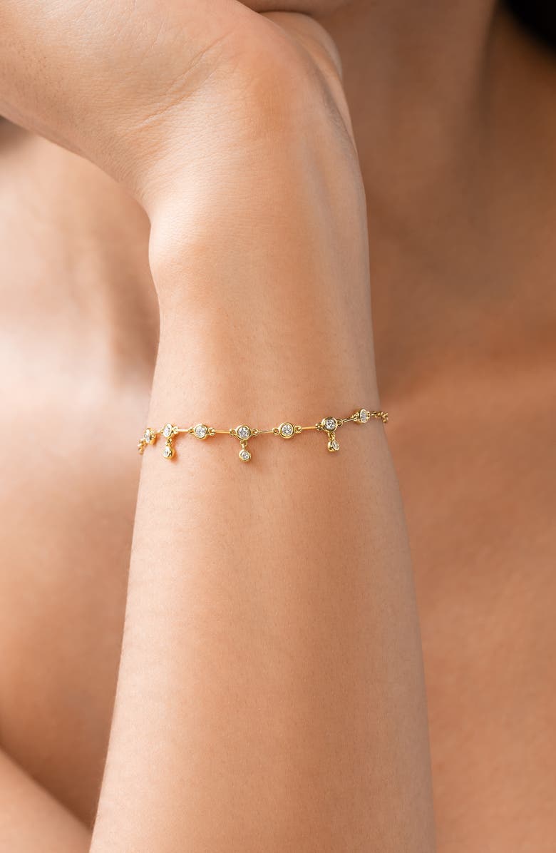 Bony Levy Monaco Diamond Line Bracelet, Alternate, color, 18K Yellow Gold