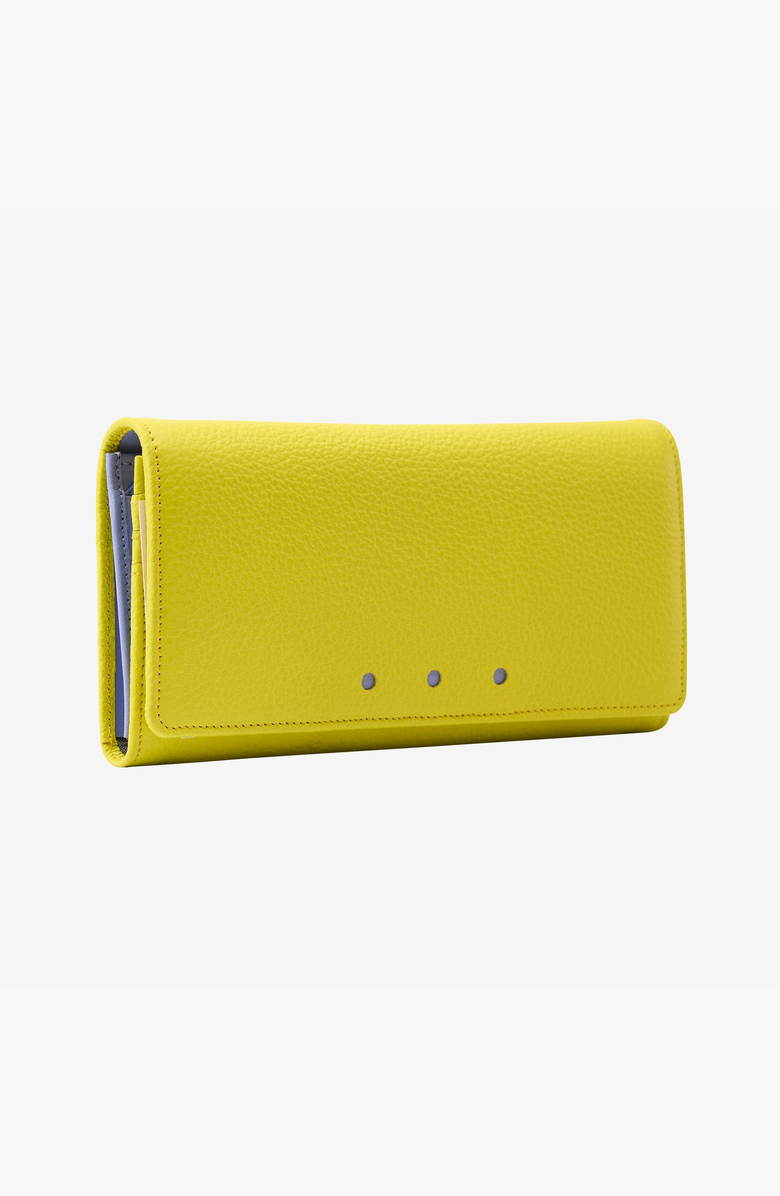 Tusk Ascot Flap Over Wallet, Alternate, color, Lime
