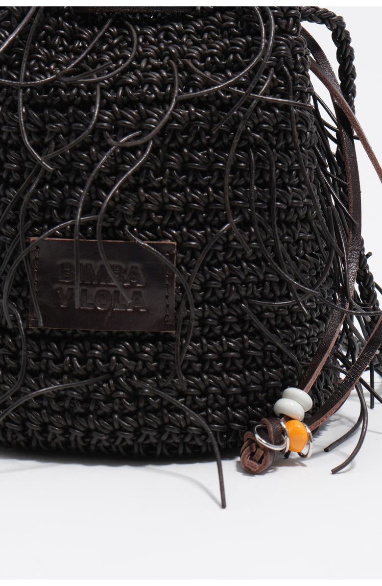 Bimba y Lola Plaited Mini Bag, Alternate, color, Dark Chocolate