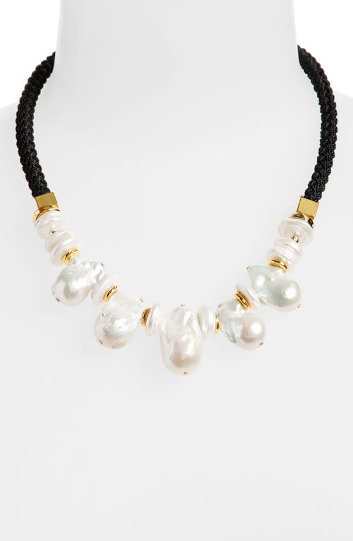 LIZZIE FORTUNATO LIZZIE FORTUNATO PLAZA PEARL COLLAR NECKLACE