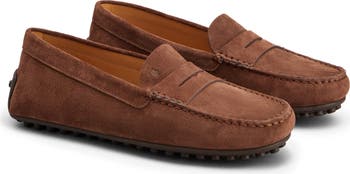 セール★Tod's CITY GOMMINO Man BLUE Tod's Gommino Bubble in Suede - Furry Lining