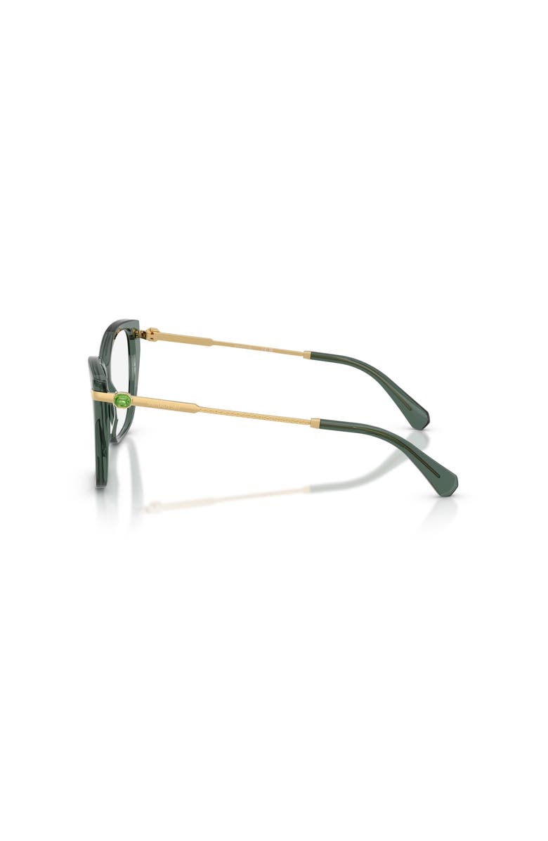 Swarovski 55mm Cat Eye optical glasses, Alternate, color, Green