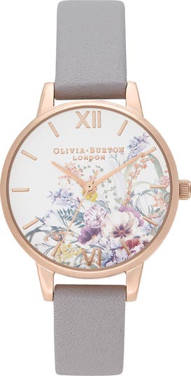 OLIVIA BURTON ENCHANTED GARDEN WATCH WITH 30mm WHITE FLORAL FACE The Olivia Burton Enchanted Garden is blooming ? Just pick  main image 4