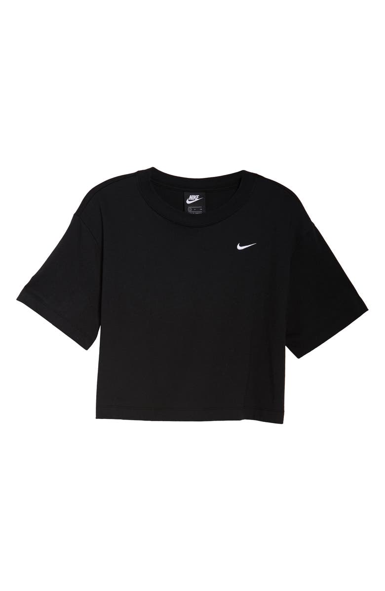 Nike Sportswear Essential Crop Organic Cotton Tee, Alternate, color,