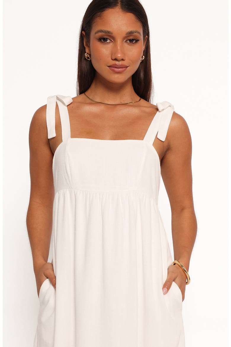 Edison Bow Strap Sundress, Alternate, color, WHITE