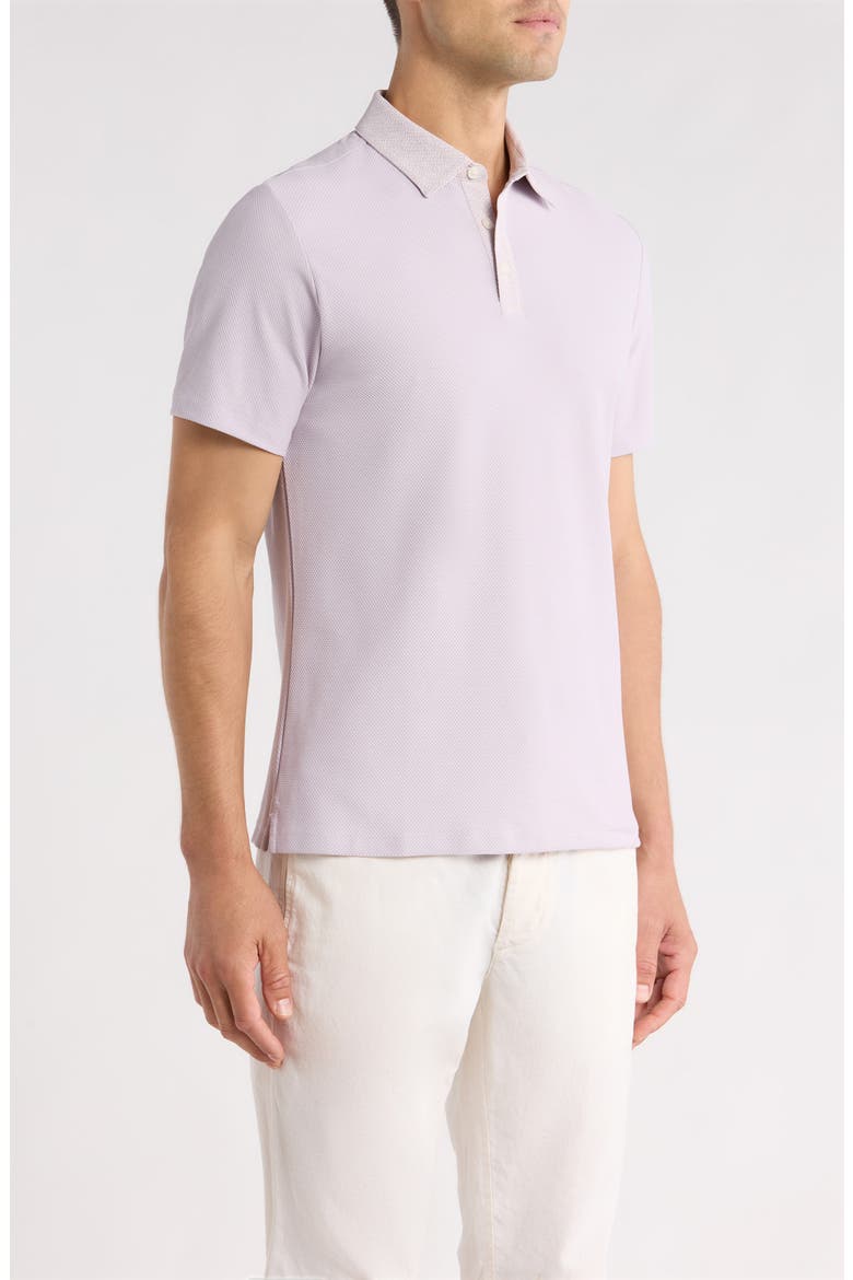 Baytides Contrast Collar Polo, Alternate, color, LAVENDER