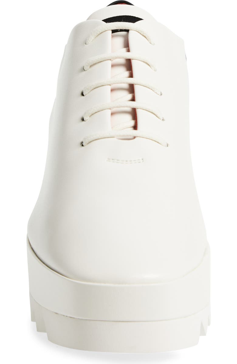 Stella McCartney Sneakelyse Platform Sneaker, Alternate, color, Ivory