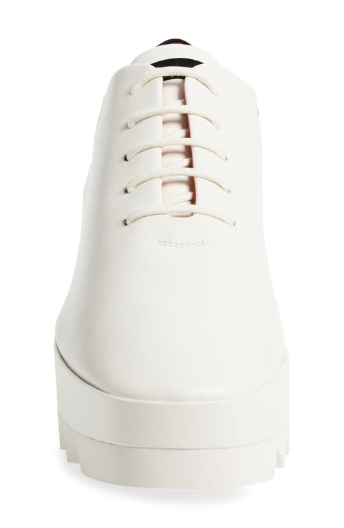 Stella Mccartney Sneakelyse Platform Sneaker In White