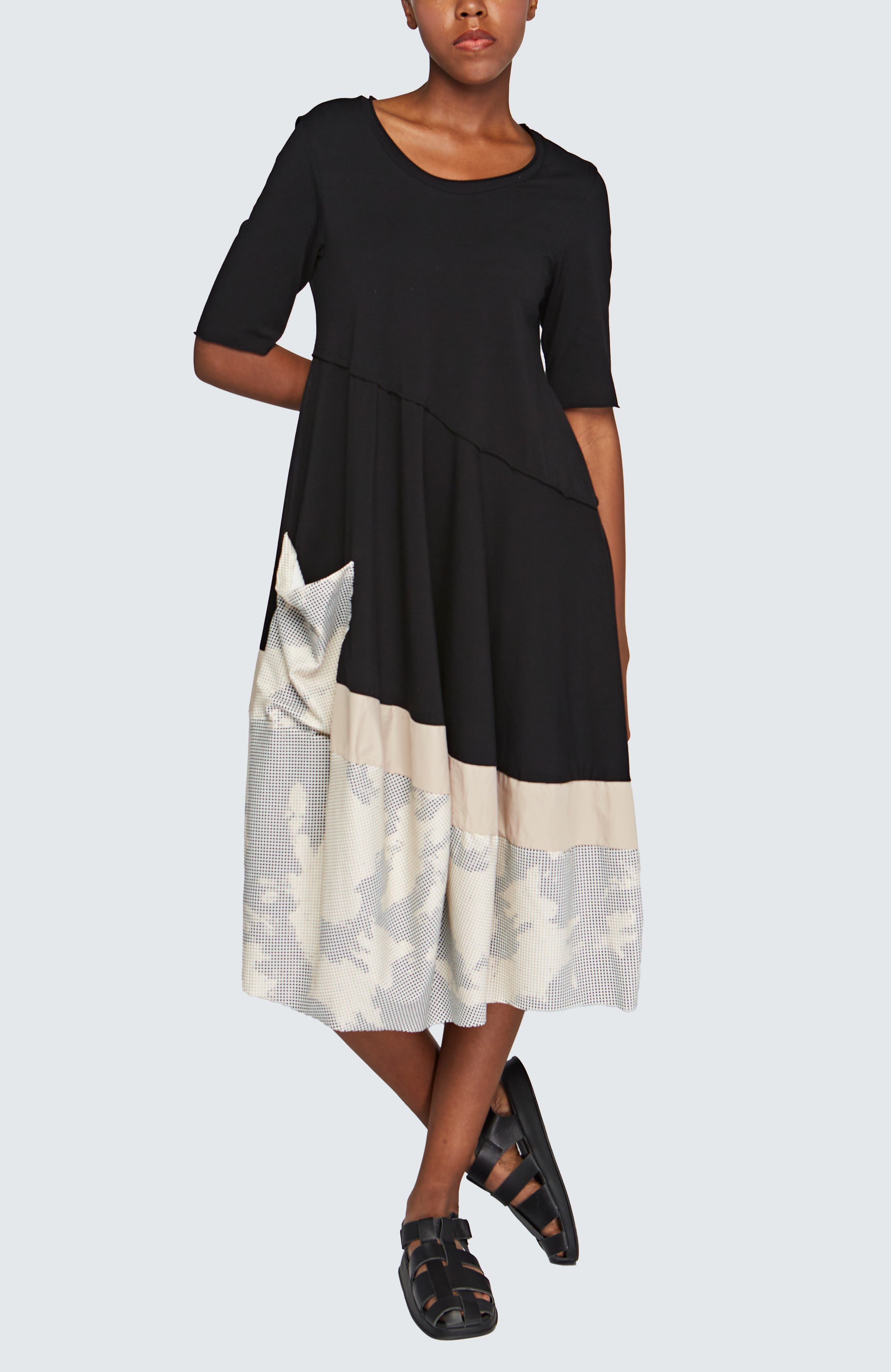 Selene Long Cotton Jersey Dress