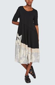 LUUKAA Selene Long Cotton Jersey Dress