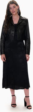 Rebecca Taylor Piper Crop Leather Jacket