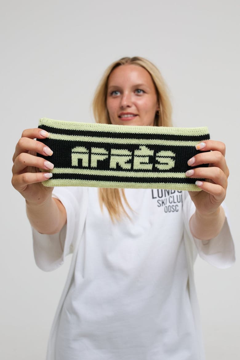 Après Headband - Yellow and Black, Alternate, color, Yellow and Black