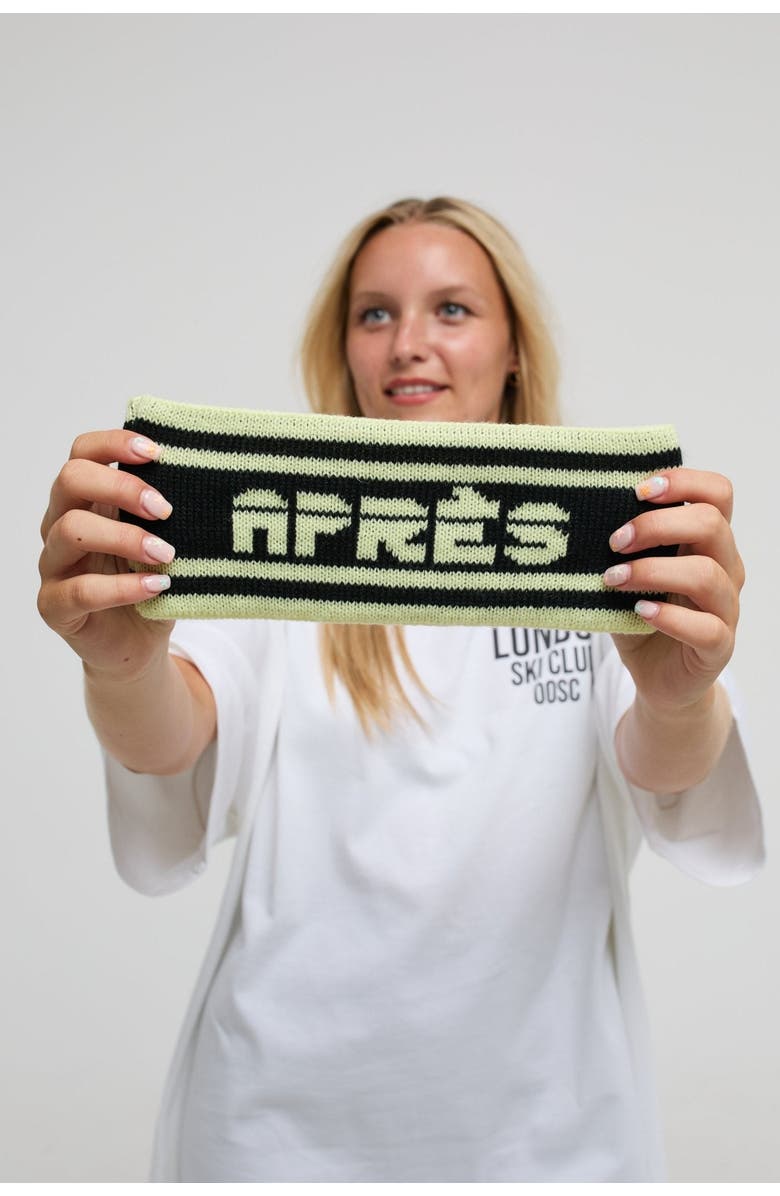 OOSC Après Headband - Yellow and Black, Alternate, color, Yellow And Black