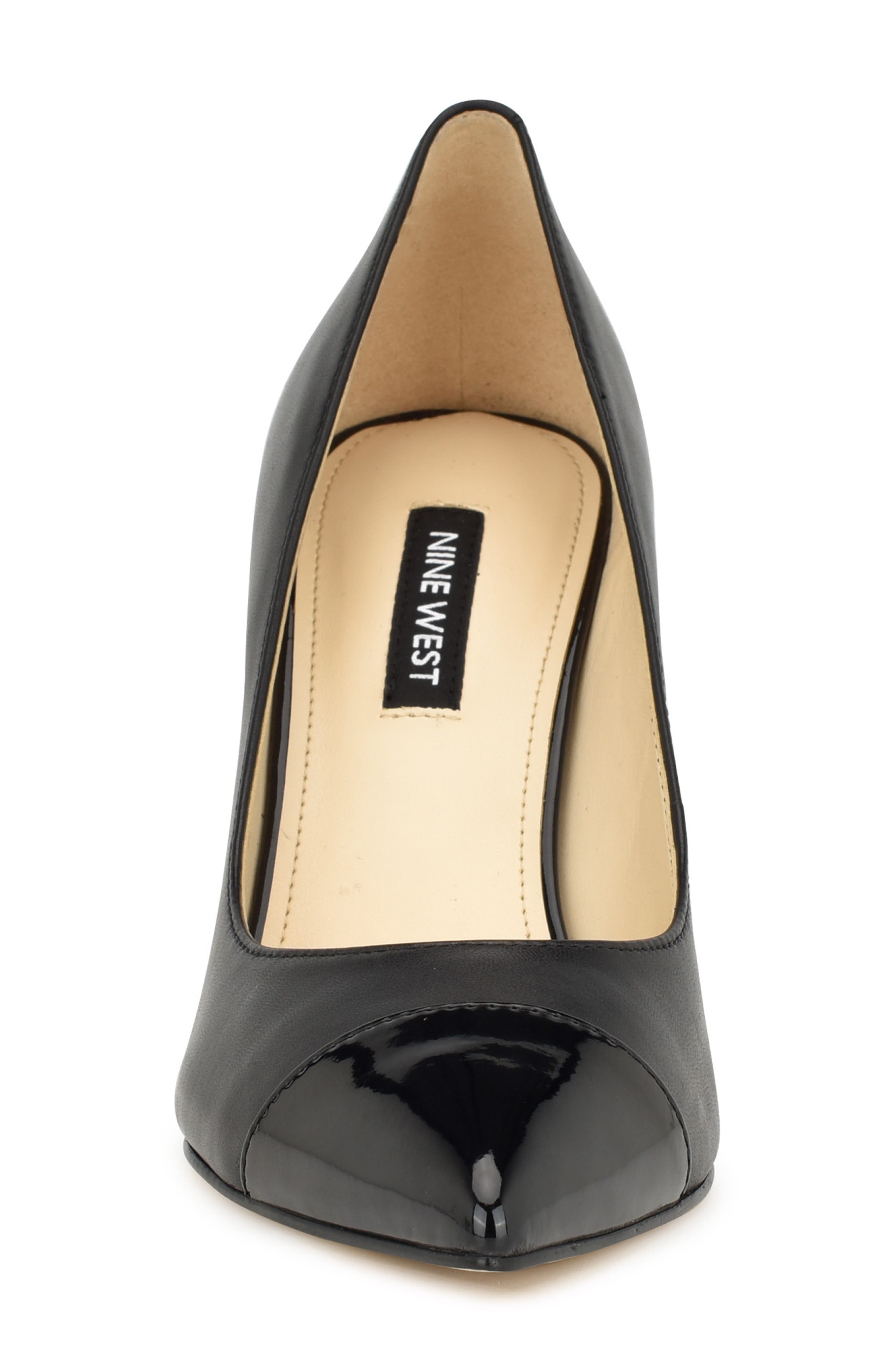 Nine West Enda Pointed Cap Toe Pump, Alternate, color, 