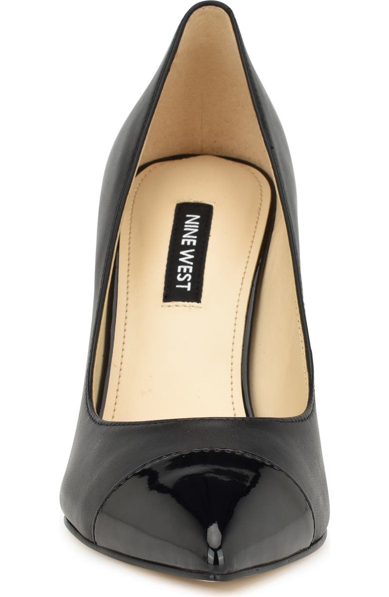 Nine West Enda Pointed Cap Toe Pump, Alternate, color,