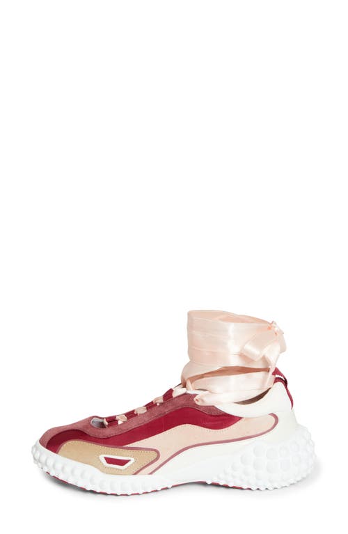 Christian Louboutin Mara Ankle Tie Sneaker In Multi